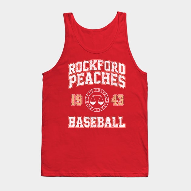 Rockford Peaches Baseball Tank Top by huckblade